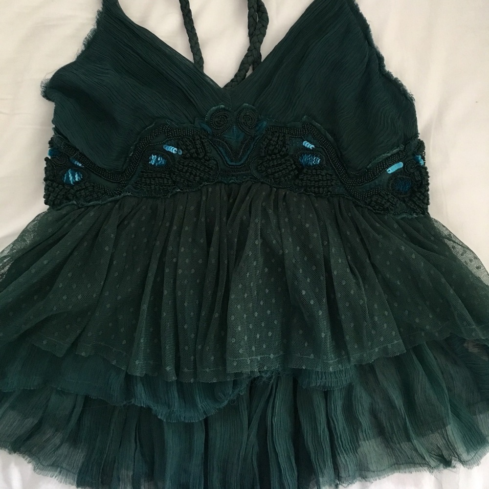 FESTIVAL READY FREE PEOPLE BEADED TOP